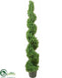 Silk Plants Direct Boxwood Topiary Spiral - Green - Pack of 1