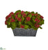 Silk Plants Direct Kalanchoe Artificial Plant - Red - Pack of 1