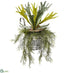 Silk Plants Direct Staghorn and Tillandsia Artificial Plant - Pack of 1