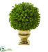 Silk Plants Direct Eucalyptus Artificial Ball Topiary - Pack of 1