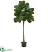 Silk Plants Direct Fiddle Leaf Fig Artificial Tree - Pack of 1