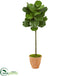 Silk Plants Direct Fiddle Leaf Artificial Tree - Pack of 1