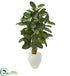 Silk Plants Direct Artificial Rubber Tree - Pack of 1