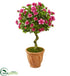 Silk Plants Direct Azalea Artificial Topiary Tree - Pack of 1