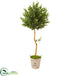 Silk Plants Direct Olive Topiary Artificial Tree - Pack of 1