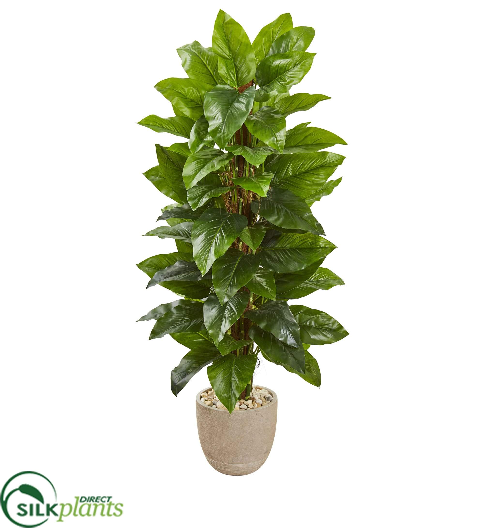 large potted silk plants Silk Plants Direct Large Leaf Philodendron Artificial Plant