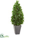 Silk Plants Direct Bay Leaf Cone Topiary Tree - Pack of 1