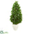 Silk Plants Direct Bay Leaf Cone Topiary Artificial Tree UV Resistant - Pack of 1