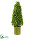 Silk Plants Direct Eucalyptus Cone Topiary Artificial Tree - Pack of 1