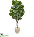 Silk Plants Direct Fiddle Leaf Fig Artificial Tree - Pack of 1