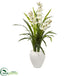 Silk Plants Direct Cymbidium Orchid Artificial Plant - Pack of 1