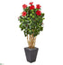 Silk Plants Direct Hibiscus Artificial Tree - Pack of 1