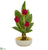 Silk Plants Direct Tulip Artificial Arrangement - Orange - Pack of 1