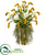 Silk Plants Direct Rose Artificial Arrangement - White Yellow - Pack of 1