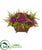 Silk Plants Direct Dahlia and Fern Artificial Arrangement - Purple - Pack of 1