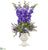 Silk Plants Direct Delphinium and Lavender Artificial Arrangement - Purple - Pack of 1