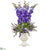 Silk Plants Direct Delphinium and Lavender Artificial Arrangement - Purple - Pack of 1