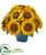 Silk Plants Direct Sunflower Artificial Arrangement - Pack of 1