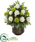 Silk Plants Direct Rose and Snowball Hydrangea Artificial Arrangement - Pack of 1