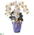 Silk Plants Direct Phalaenopsis Orchid Artificial Arrangement - Cream - Pack of 1