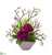 Silk Plants Direct Peony, Magnolia and Palm Artificial Arrangement - Pack of 1