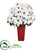 Silk Plants Direct Poinsettia Artificial Arrangement - Pack of 1