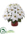 Silk Plants Direct White Poinsettia Artificial Arrangement - Pack of 1