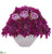 Silk Plants Direct Dahlia and Rose Artificial Arrangement - Purple - Pack of 1