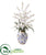 Silk Plants Direct Dancing Lady Orchid Artificial Arrangement - White - Pack of 1