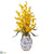 Silk Plants Direct Dancing Lady Orchid Artificial Arrangement - Yellow - Pack of 1
