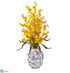 Silk Plants Direct Dancing Lady Orchid Artificial Arrangement - Yellow - Pack of 1