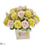 Silk Plants Direct Rose and Gypsophillia Artificial Arrangement - Assorted - Pack of 1