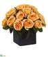 Silk Plants Direct Rose Artificial Arrangement - Yellow - Pack of 1