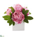 Silk Plants Direct Peony Artificial Arrangement - Pink - Pack of 1