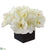 Silk Plants Direct Amaryllis Artificial Arrangement - White - Pack of 1