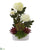 Silk Plants Direct Mum and Succulent Artificial Arrangement - Pack of 1