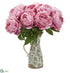 Silk Plants Direct Peony Artificial Arrangement - Pink - Pack of 1