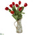 Silk Plants Direct Tulip Artificial Arrangement - Pink - Pack of 1