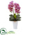 Silk Plants Direct Double Phalaenopsis Orchid Artificial Arrangement - Cream Pink - Pack of 1