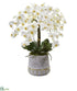 Silk Plants Direct Phalaenopsis Orchid Artificial Arrangement - Pack of 1