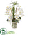 Silk Plants Direct Phalaenopsis Orchid and Succulent Artificial Arrangement - Pack of 1