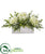 Silk Plants Direct Hydrangea and Eucalyptus Artificial Arrangement - Pack of 1