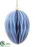 Silk Plants Direct Egg Ornament - Blue Lavender - Pack of 6