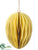 Paper Egg Ornament - Yellow - Pack of 6