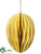 Paper Egg Ornament - Yellow - Pack of 6