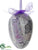 Easter Egg Ornament - Lavender - Pack of 6