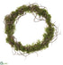 Silk Plants Direct Moss Wreath - Green - Pack of 4