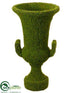Silk Plants Direct Moss Covered Urn - Green - Pack of 1