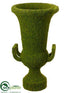 Silk Plants Direct Moss Covered Urn - Green - Pack of 1