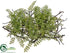 Silk Plants Direct Moss, Fern Pad - Green - Pack of 12